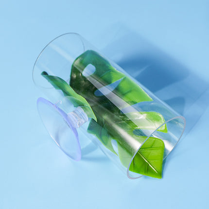 Acrylic Betta Fish Nest Leaf Shrimp Hide Pipe Aquarium Rest Breeding Tank Decor