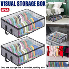 2PCS Hat Storage for Baseball Caps Organizer Holds 40 Hats Visual Storage Bag