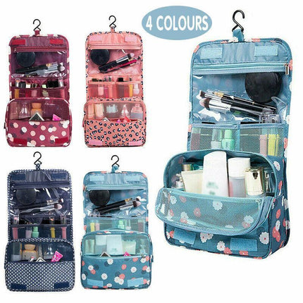Travel Cosmetic Makeup Bag Hanging Toiletry Case Storage Large Bag Organizer Au - Aimall