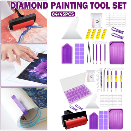 45 or 84 PCS Diamond Painting Tool Kit for DIY Diamond Art Craft Projects Use