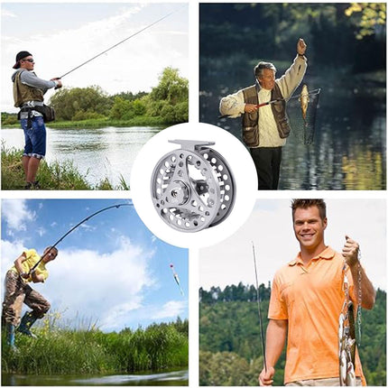 All Metal Fly Fishing Reel Ice Fishing Line Wheel Front Drag Spinning Reel