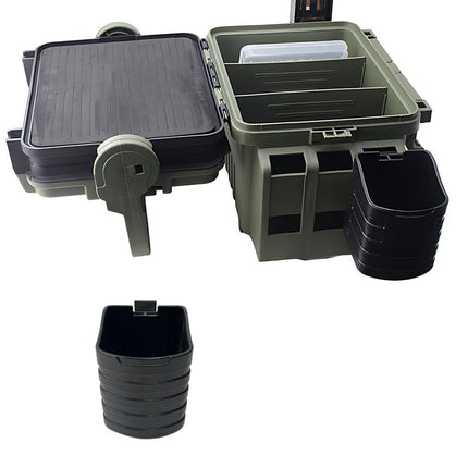 2pcs Fishing Box Accessories Rod Bucket Water Cup Holder Adjustable Tackle Stand