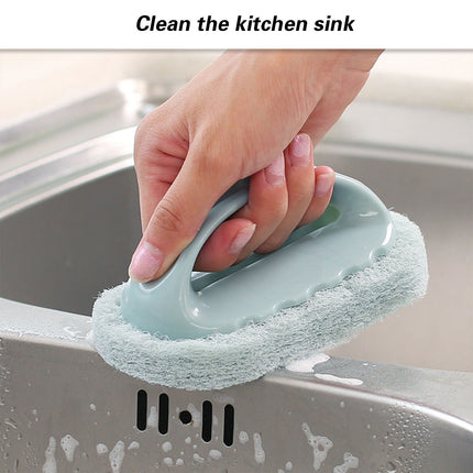 3PCS Cleaning Brushes Set Tile Kitchen Scrub Brushes Sponge Eraser For Home Use