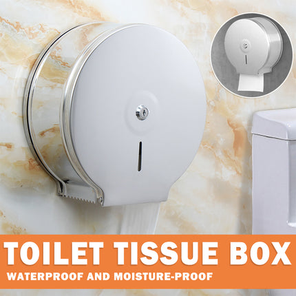 Stainless Steel Toilet Paper Box Large Roll Dispenser Waterproof Tissue Holder