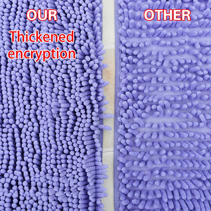 Chenille Long Hair Floor Mat Suction Non Slip Bathroom Entrance Living Room Rug