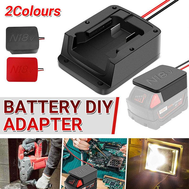 Diy For Milwaukee M18 Xc 18V Diy Project Battery Adapter/Base Power 2 Wirings - Aimall