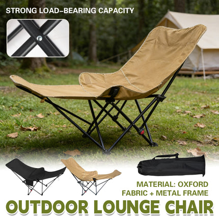 Portable Adjustable Outdoor Camping Chair Recliner Folding Lounge Camp Chair