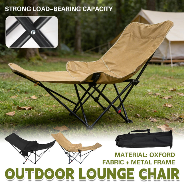 Portable Adjustable Outdoor Camping Chair Recliner Folding Lounge Camp Chair