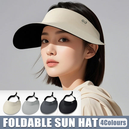 Foldable Sun Visor Hat Lightweight Breathable Wide Brim for Outdoor Summer Activitie