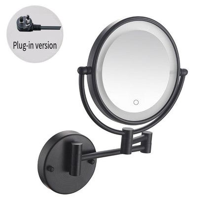 Folding Wall Mounted Makeup Mirror Telescopic Rotating Mirror for Hotel Bathroom