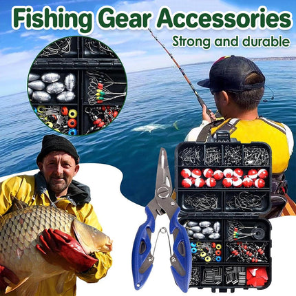 Fishing Accessory Tool Set Gear Kit for Fishing Rods Hooks Tackle Box Storage