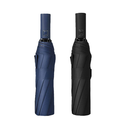 Automatic Folding Umbrella 12-Rib Large Windproof Sunshade for Men and Women