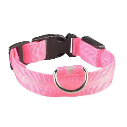S Size USB Rechargeable LED Dog Collar Nylon Glow Flashing Light Up Safety Pet Collars