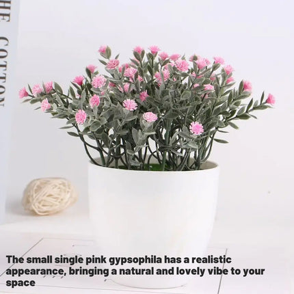 30 PCS Artificial Breath Flowers Pink Realistic Looking Low Maintenance