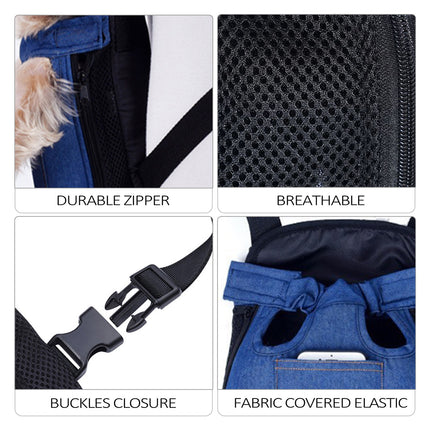 Pet Outdoor Backpack Breathable Anti Scratch for Cats Dogs Travel Hiking Use