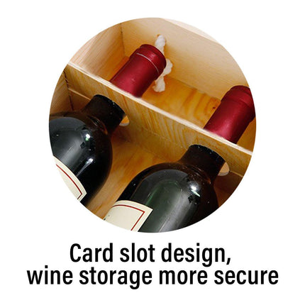 6pcs Red Wine Wooden Gift Box Packaging Storage Box for Wine Bottle Gifts