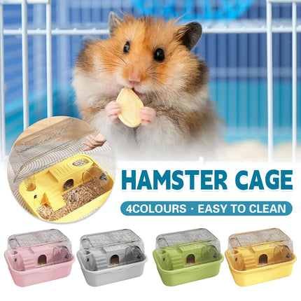 Hamster Cage Plastic Acrylic Ventilated Double Level 35 x 25 x 18.5cm 4 Colours