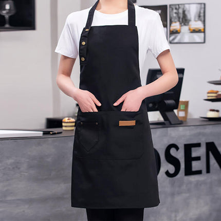 Adjustable Work Apron Neck Strap Waist Tie Kitchen Cooking Bib Apron Men Women
