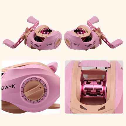Baitcasting Fishing Reel Water Drop Wheel Fishing Gear Right Left Hand Axle Cast
