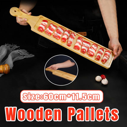Long Wooden Tray Plate Side Dish Serving Plate Wooden Dishes Plate Kitchen Decor