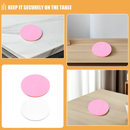 Mini Cake Turntable 14cm Manually Rotating Stand for Cake Decorating Baking Use