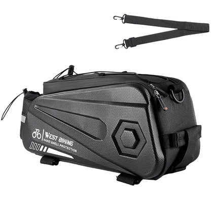 Bicycle Pannier Bag Hard Shell Large Capacity Waterproof for Cycling Touring Use