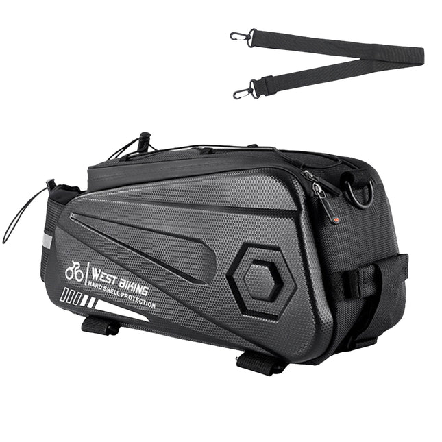 Bicycle Pannier Bag Hard Shell Large Capacity Waterproof for Cycling Touring Use