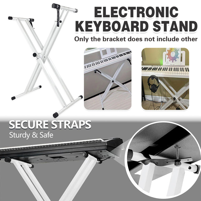 White Electronic Keyboard Stand Electronic Keyboard Stand for Home Studio
