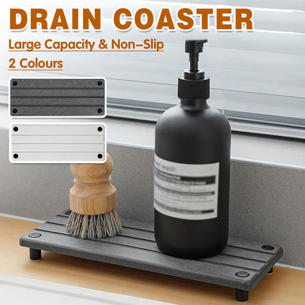 Diatom Mud Storage Rack Absorbent Bathroom Sink Drain Mat for Quick Drying