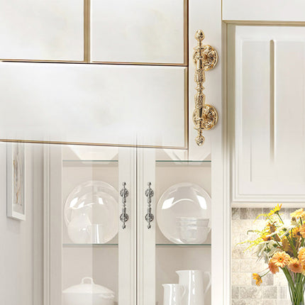 French Cabinet Door Handles Long Pull Retro Style for Closet Drawer Cupboard Use
