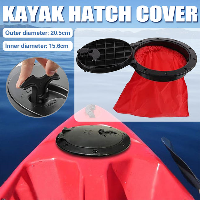 Kayak Hatch Cover 6 Inch Round Black Deck Plate Waterproof Marine Accessory