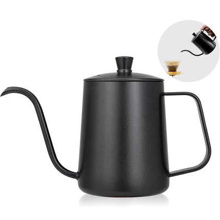 Hand Drip Coffee Pot Stainless Steel Fine Spout Hanging Ear Filter Cup Kettle