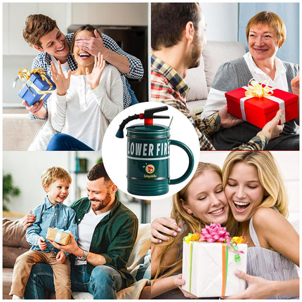 Creative Ceramic Mug Fire Extinguisher Shape Novelty Coffee Tea Cup Durable
