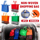 Shopping Tote Bag Set Reusable 4pcs Foldable Nonwoven Large Capacity  Carrier