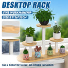 Desktop Window Sill Multi-Tier Plant Stand Shelf Sturdy Space-Saving Home Office