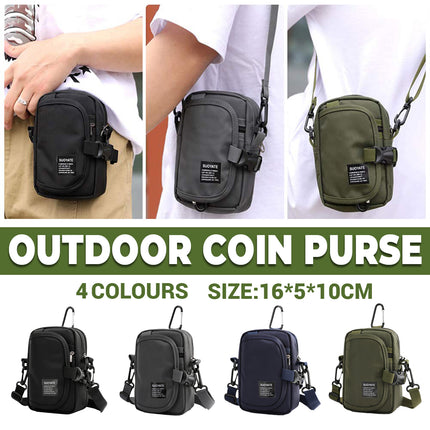 Multi Functional Shoulder Crossbody Bag Coin Purse Water Resistant Daily Use
