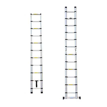 Retractable Ladder 320/380cm Aluminium Alloy Anti-Slip Striper Pedals Stable
