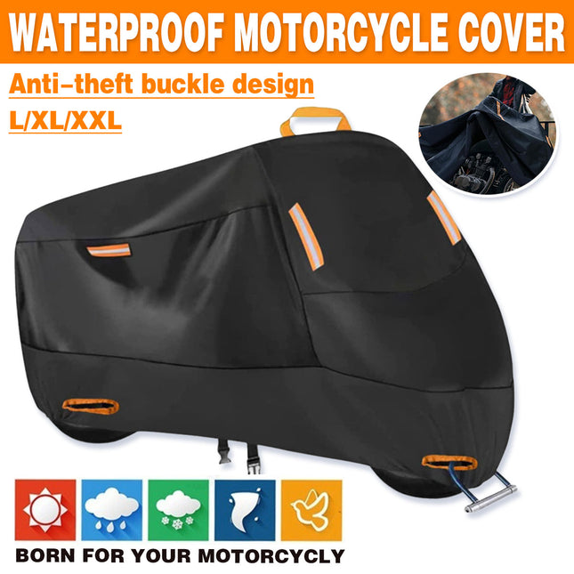 Motorcycle Cover Universal Waterproof Dustproof Bike Cover Outdoor Protection