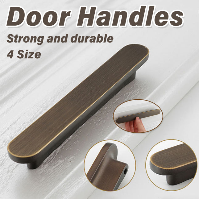 Simple Door Handle Cabinet Pull Knob Wardrobe Handle 4 Size Brass Kitchen
