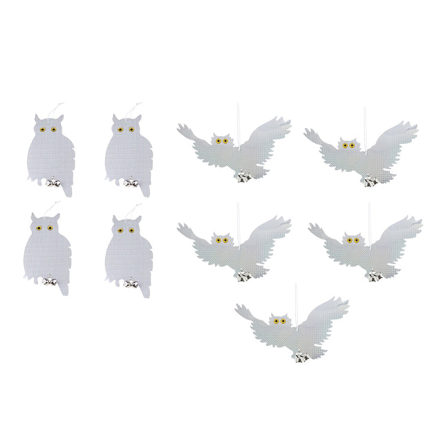 Reflective Owl Bird Deterrent Hanging Garden Yard Pest Control Outdoor