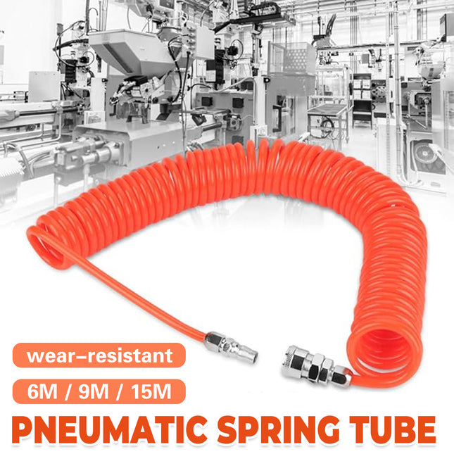 Pneumatic Spring Air Hose Telescopic PE Tube for Compressor Aquarium 6m 9m 15m
