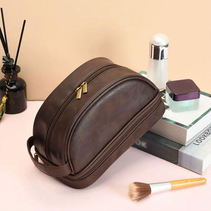 Vintage Toiletry Bag Water-proof for Travel Home Daily Cosmetic Storage Use