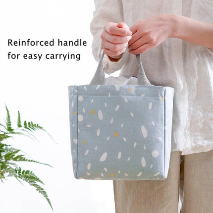 Portable Insulated Thermal Cooler Lunch Box Carry Tote Picnic Case Storage Bag 20x19x13cm