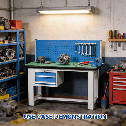 Anti Static Heavy Duty Steel Workbench 180x75x80cm Modular Components