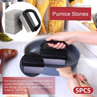 5pcs Teppanyaki Grill Cleaning Brush Set BBQ Cleaning Grill Net Scrubber Tool
