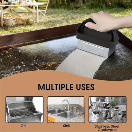 5pcs Teppanyaki Grill Cleaning Brush Set BBQ Cleaning Grill Net Scrubber Tool
