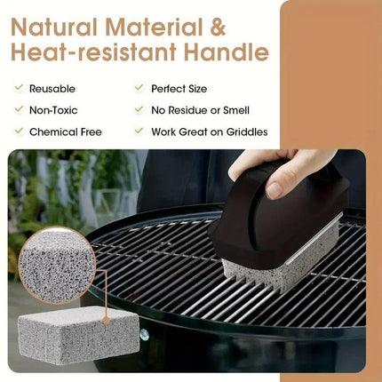 5pcs Teppanyaki Grill Cleaning Brush Set BBQ Cleaning Grill Net Scrubber Tool