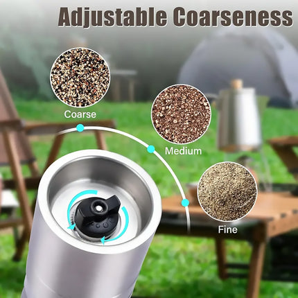 5 in 1 Stainless Steel Salt and Pepper Grinder Manual Spice Grinder Bottle Kitchen