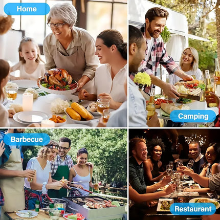 5 in 1 Stainless Steel Salt and Pepper Grinder Manual Spice Grinder Bottle Kitchen