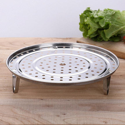 3pcs Stainless Steel Steamer Basket Steamer Tray Rack Waterproof Steam Cooking